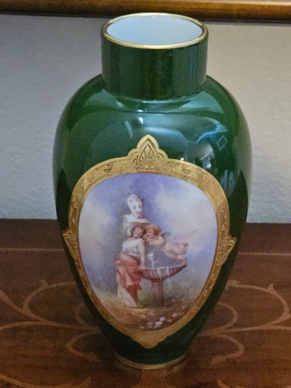RARE ANTIQUE W.G. & Co William Guerin Limoges FRENCH PORCELAIN HANDPAINTED Vase
